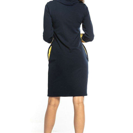 Cozy Chic High Neck Sweatshirt Dress - Très Elite