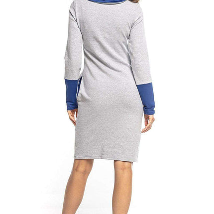 Cozy Chic High Neck Sweatshirt Dress - Très Elite
