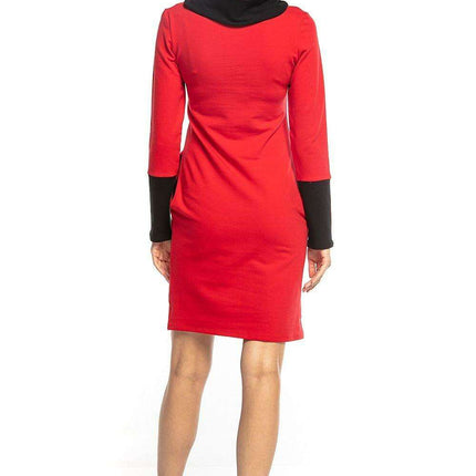 Cozy Chic High Neck Sweatshirt Dress - Très Elite