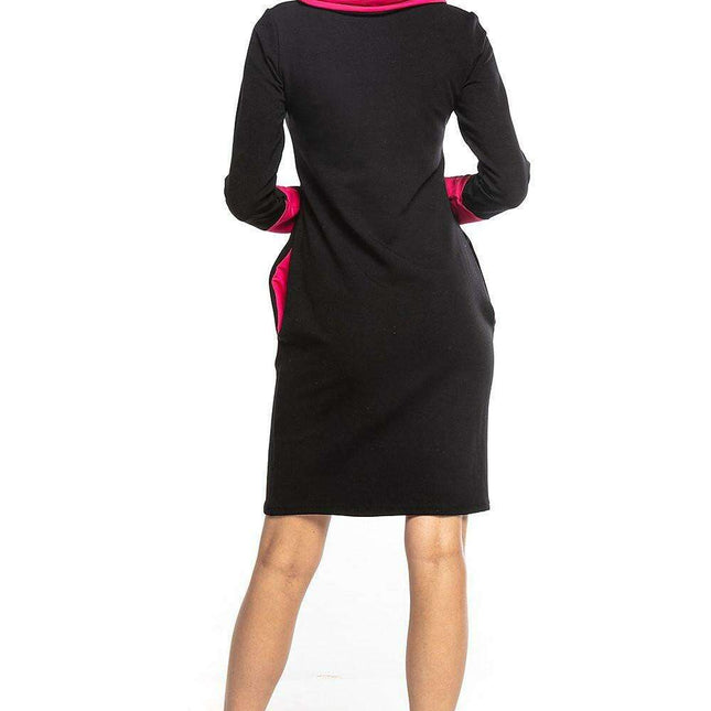 Cozy Chic High Neck Sweatshirt Dress - Très Elite
