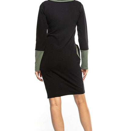 Cozy Chic High Neck Sweatshirt Dress - Très Elite