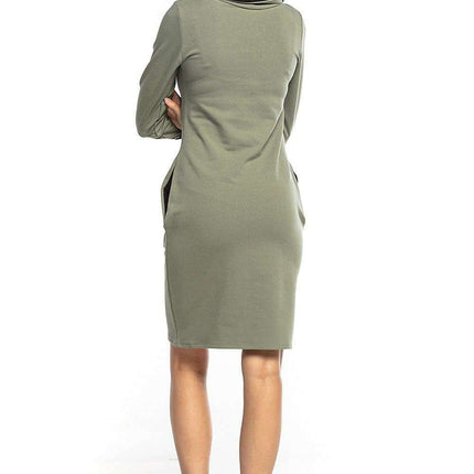 Cozy Chic High Neck Sweatshirt Dress - Très Elite