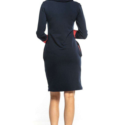 Cozy Chic High Neck Sweatshirt Dress - Très Elite