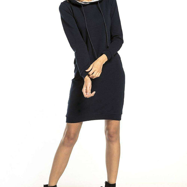 Cozy Chic Hooded Sweatshirt Dress - Très Elite