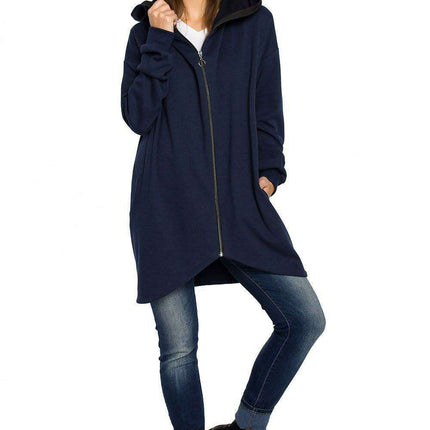 Cozy Chic Oversized Zip-Up Hoodie - Très Elite