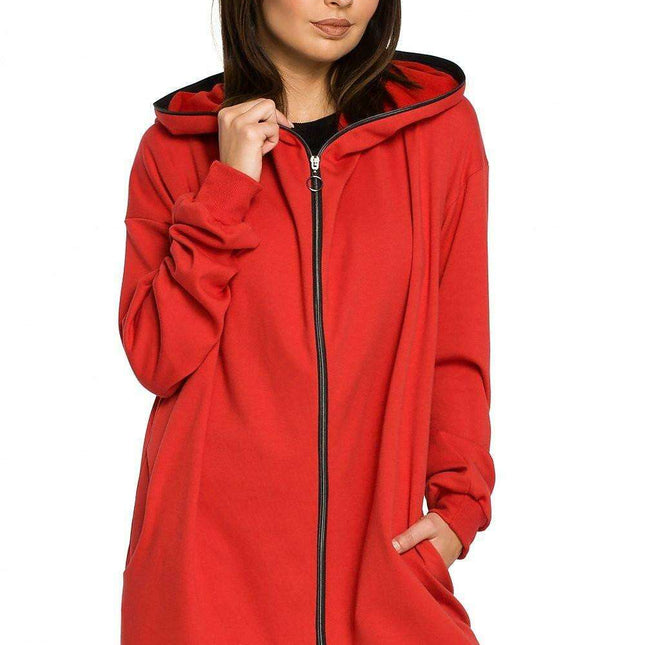 Cozy Chic Oversized Zip-Up Hoodie - Très Elite