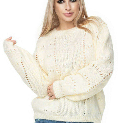 Cozy Chic Peekaboo Knit Sweater - Très Elite