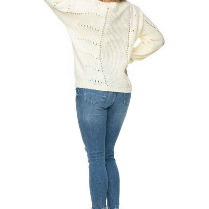 Cozy Chic Peekaboo Knit Sweater - Très Elite