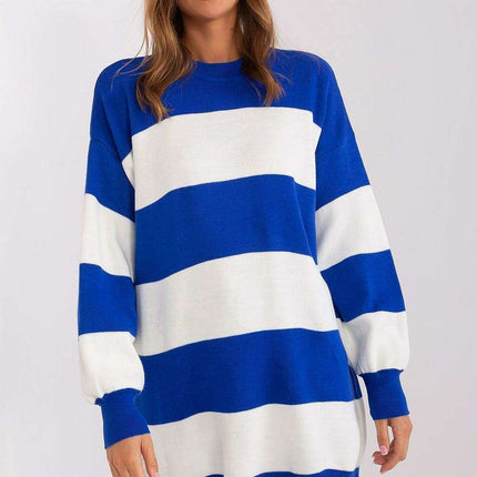 Cozy Chic Striped Acrylic Sweater - A Versatile Wardrobe Staple - Très Elite
