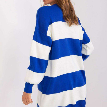 Cozy Chic Striped Acrylic Sweater - A Versatile Wardrobe Staple - Très Elite