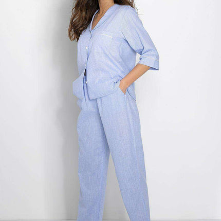 Cozy Chic: Women's Elegant Oversized Lounge Pajama Set - Très Elite