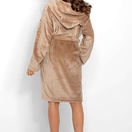 Cozy Chic Women's Hooded Bathrobe with Practical Pockets - Très Elite