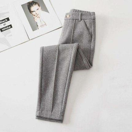 Cozy Chic Women's Velvet Harem Pants for Winter