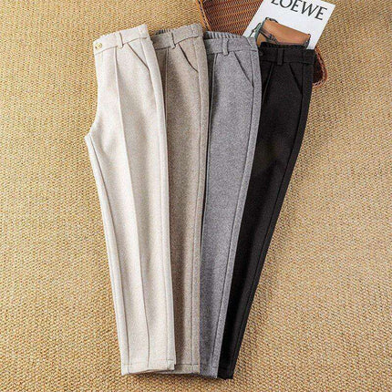 Cozy Chic Women's Velvet Harem Pants for Winter - Très Elite