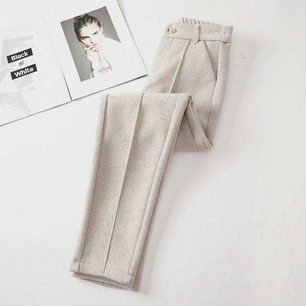 Cozy Chic Women's Velvet Harem Pants for Winter - Très Elite