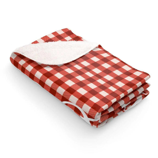 Cozy Christmas Sherpa Fleece Blanket - Perfect Holiday Companion for Kids