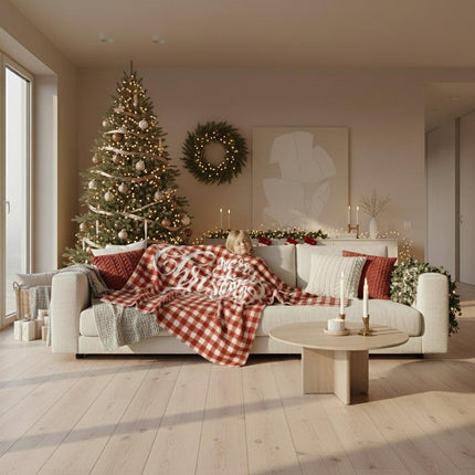 Cozy Christmas Sherpa Fleece Blanket - Perfect Holiday Companion for Kids
