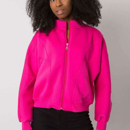 Cozy Cotton-Blend Zip-Up Sweatshirt with Front Pockets - Très Elite