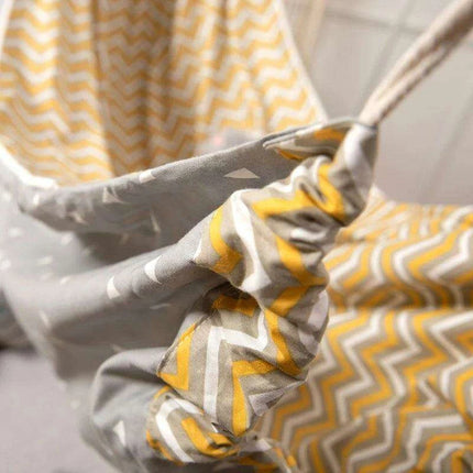 Cozy Cotton Kids' Hanging Hammock Swing - Trendy Indoor-Outdoor Chair - Très Elite