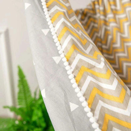 Cozy Cotton Kids' Hanging Hammock Swing - Trendy Indoor-Outdoor Chair - Très Elite
