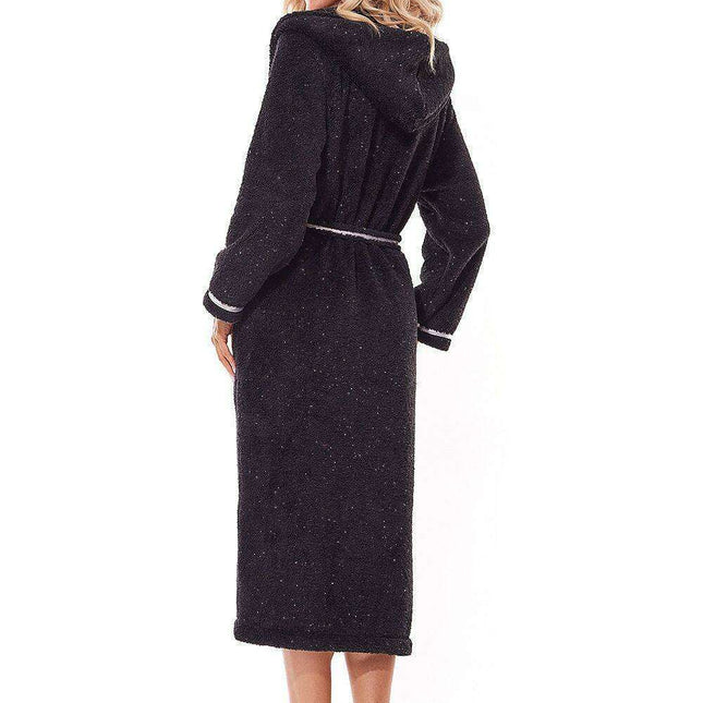 Cozy Elegance Hooded Bathrobe