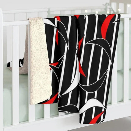 Cozy Elegance Printed Sherpa Fleece Blanket for Ultimate Comfort- Très Elite- Très Elite