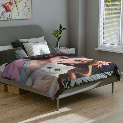 Cozy Elegance Velveteen Minky Blanket - Supreme Winter Indulgence Edition