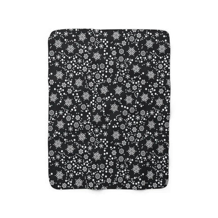 Cozy Festive Sherpa Fleece Throw Blanket - Holiday Warmth & Comfort