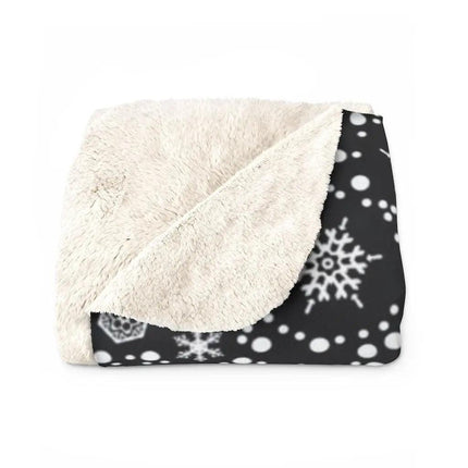 Cozy Festive Sherpa Fleece Throw Blanket - Holiday Warmth & Comfort