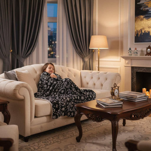 Cozy Festive Sherpa Fleece Throw Blanket - Holiday Warmth & Comfort - Très Elite