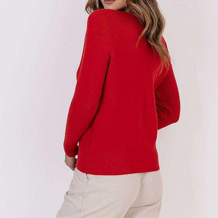 Cozy Heart-Embellished Knit Jumper - Très Elite