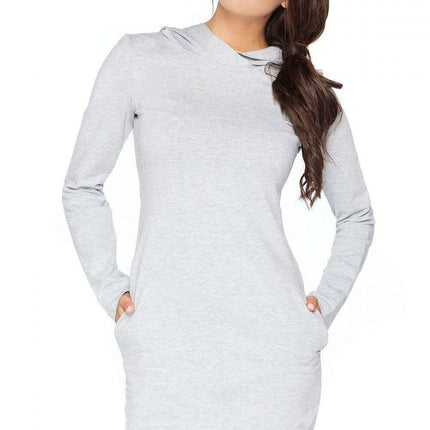 Cozy Hooded Sweatshirt Dress - Très Elite