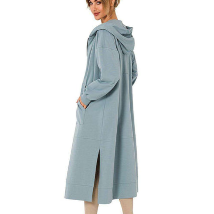 Cozy Hooded Zip-Up Sweatshirt with Functional Pockets - Très Elite