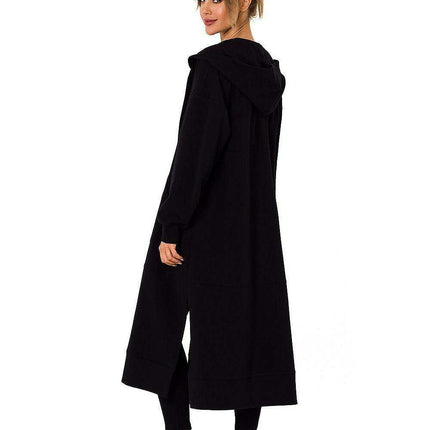 Cozy Hooded Zip-Up Sweatshirt with Functional Pockets - Très Elite