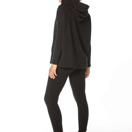 Cozy Kangaroo Pocket Hoodie in Warm Polish Knit Blend