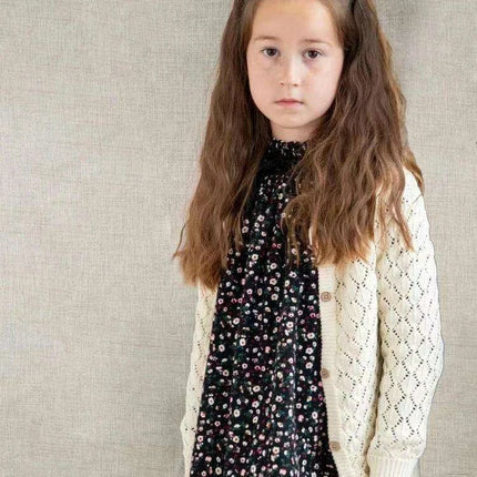 Cozy Kids' Wool Blend Sweater Ensemble - Stylish Cardigan and Cotton Trousers for Year-Round Comfort - Très Elite