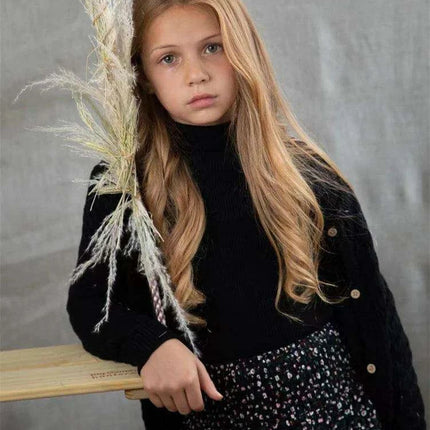 Cozy Kids' Wool Blend Sweater Ensemble - Stylish Cardigan and Cotton Trousers for Year-Round Comfort - Très Elite