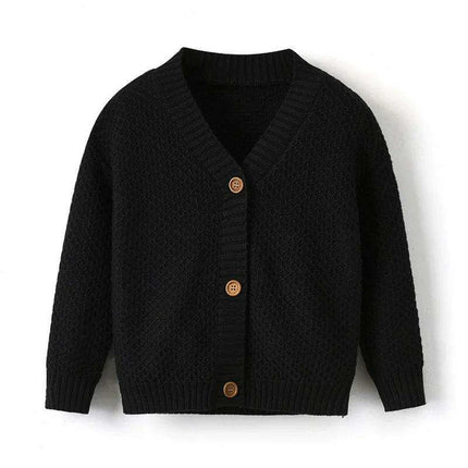 Cozy Kids' Wool Blend Sweater Ensemble - Stylish Cardigan and Cotton Trousers for Year-Round Comfort - Très Elite