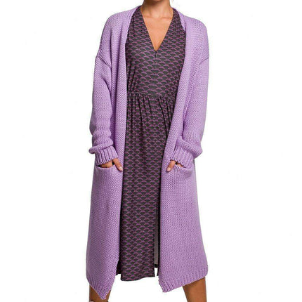 Cozy Knit Cardigan with Convenient Pockets - Très Elite