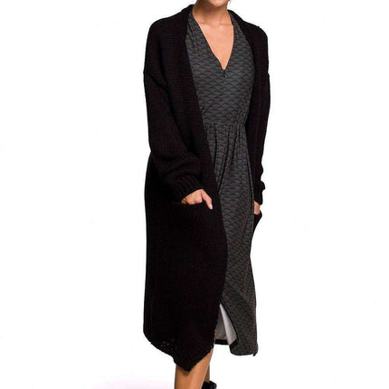 Cozy Knit Cardigan with Convenient Pockets - Très Elite