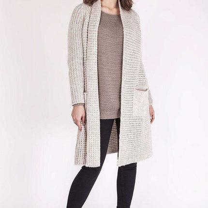 Cozy Knit Texture Cardigan - Perfect for All Your Travel Needs - Très Elite