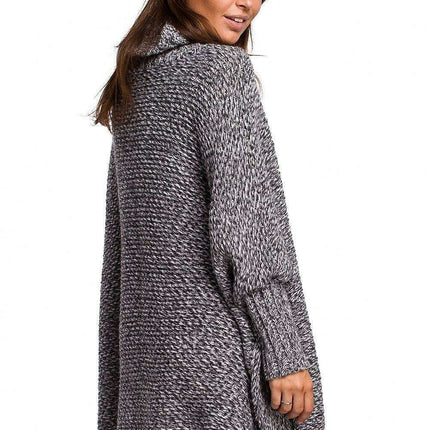 Cozy Knit Turtleneck Poncho Cape - Très Elite