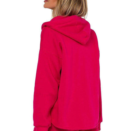 Cozy Knitted Zip-Up Sweater - Women's Sweatshirt with Kangaroo Pocket - Très Elite