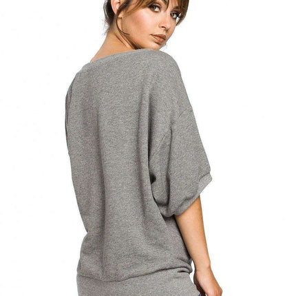 Cozy Luxe Ribbed Oversized Sweatshirt - Très Elite