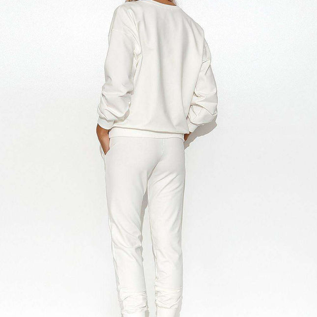 Cozy Macadamia Sweatshirt Set - Très Elite