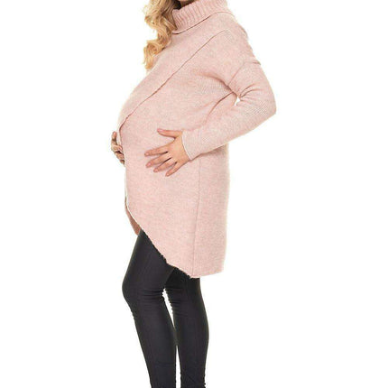 Cozy Maternity Knit Sweater with Stylish Peekaboo Design for Nursing - Très Elite