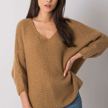 Cozy Oceanic Oversized Sweater - Women's Long Sleeve Pullover - Très Elite