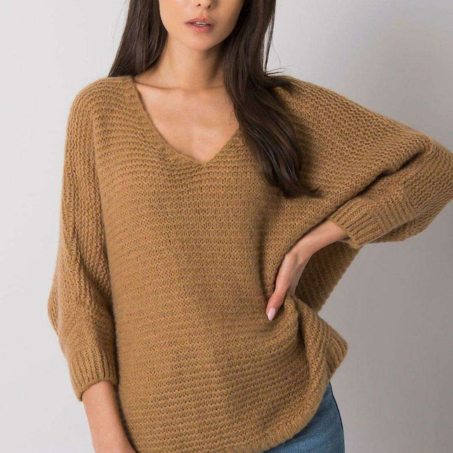 Cozy Oceanic Oversized Sweater - Women's Long Sleeve Pullover