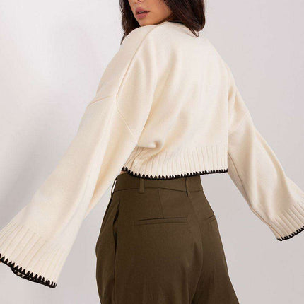 Cozy Oversized Acrylic Sweater with Long Sleeves - Très Elite