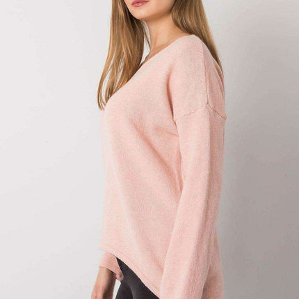 Cozy Oversized Light Grey Knit Sweater - Très Elite